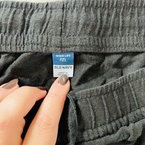 Like New Linen High Waisted Wide Leg Pants